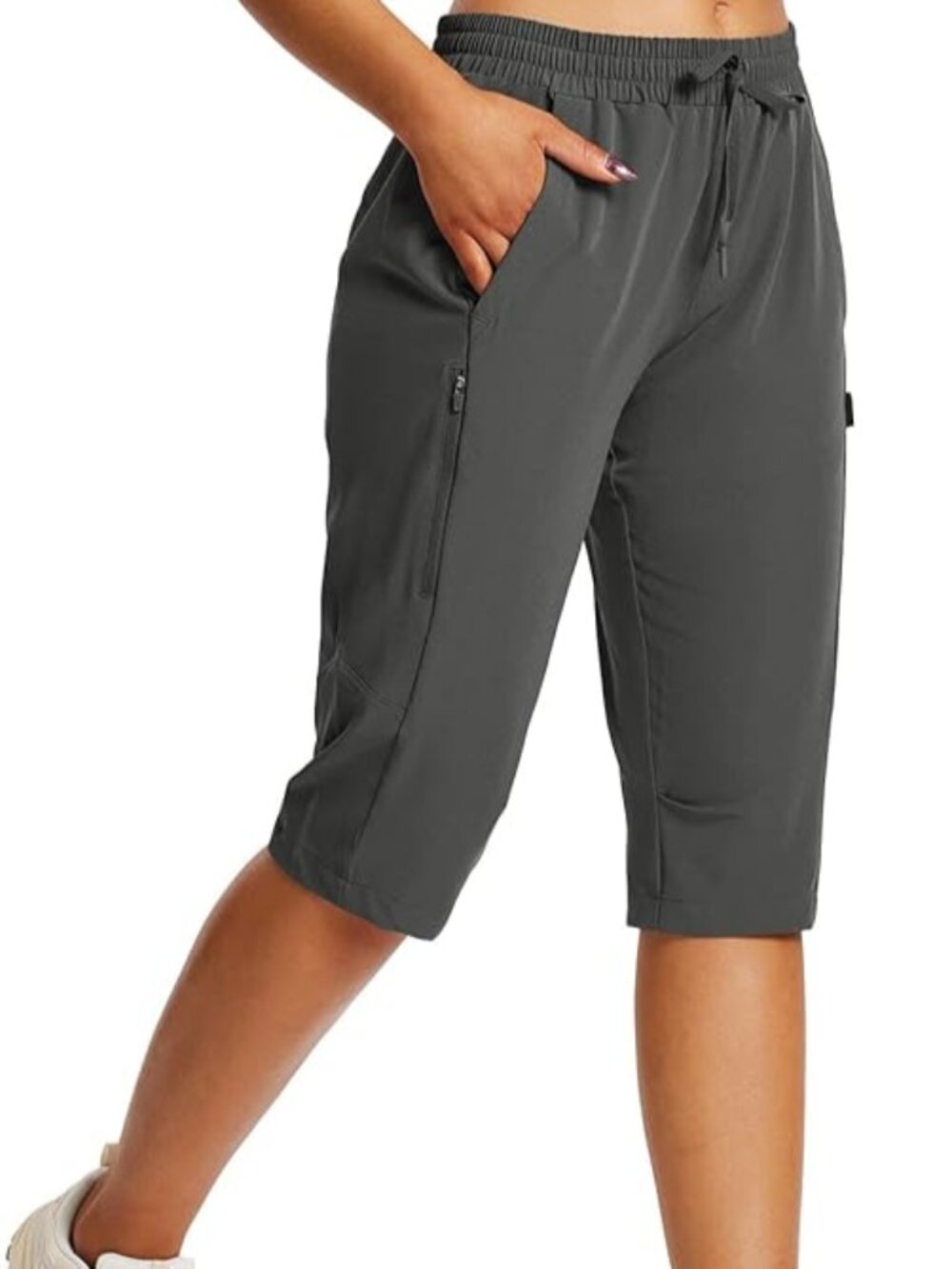 Baleaf Lightweight Bermuda Hiking Shorts Gray Size L